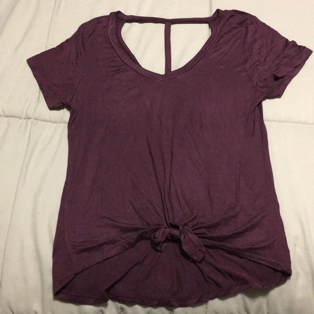 Glitz dark red crop t-shirt 👚